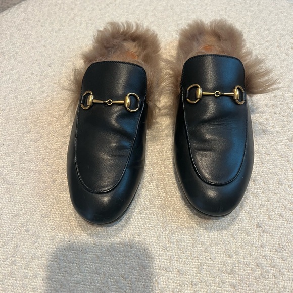Gucci Princetown Furry Mule sz 38 - Picture 4 of 7